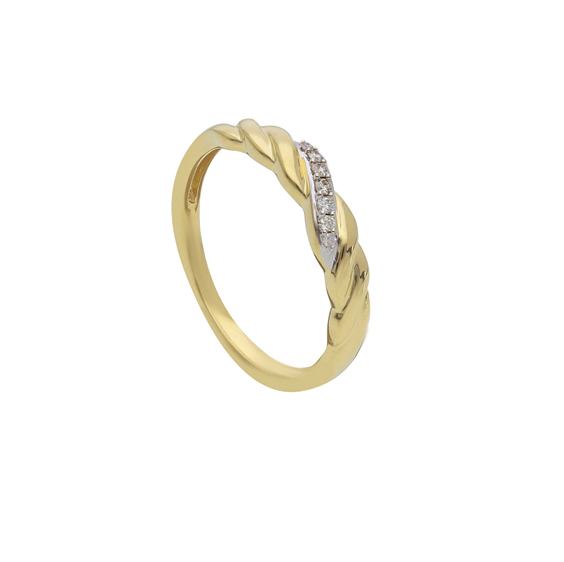 Anello Babila Milano Donna in Oro giallo Diamante 0.04 Ct 290295BG - 290295BG
